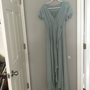 Robins egg blue maternity dress